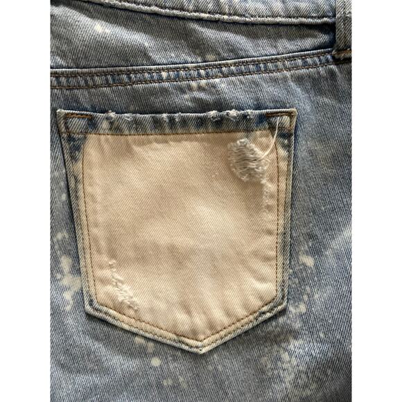 Ann Taylor Loft Upcycled relaxed straight crop denim jeans, women's size 27 - Picture 7 of 8